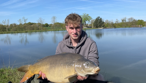 A 32 lb 12 oz carp from Heart Lake, Luke Stebbings, Apr 2024