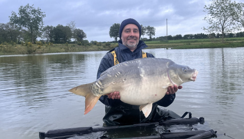 A 40 lb 7 oz carp from Heart Lake, Mark Lee, May 2024