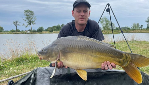 A 27 lb carp from Heart Lake, Michael, Jun 2024