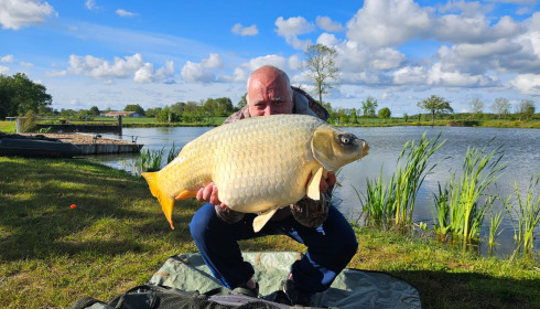 A 27 lb fish from Heart Lake, Ghost koi, Apr 2024