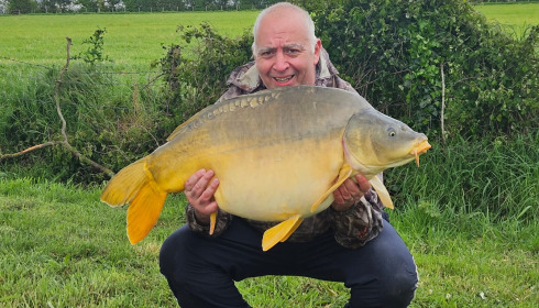 A 39 lb carp from Heart Lake, Anthony Hayden, May 2024