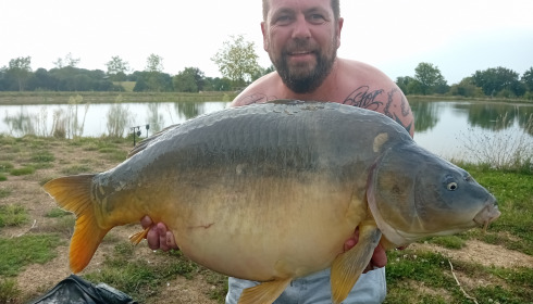 A 43 lb 6 oz carp from Heart Lake, James Richards, Sep 2023