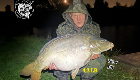 A 42 lb fish from Heart Lake, Oct 2025