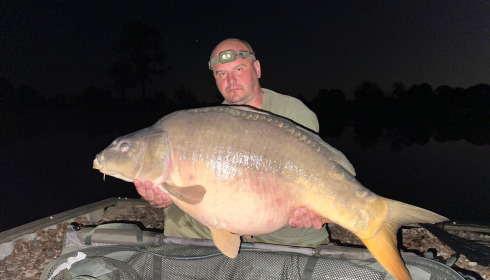 A 42 lb 4 oz fish from Heart Lake, Mirror, Sep 2024