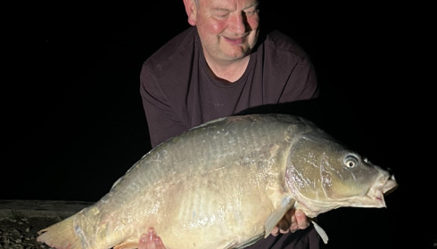 A 38 lb carp from Jonchery 7, James Brehony, Jul 2025