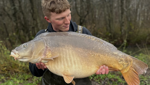 A 36 lb 2 oz fish from Jonchery 7, Biggest Mirror, Jan 2025