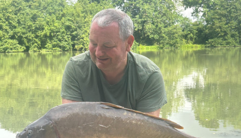 A 34 lb carp from Jonchery 7, James Brehony, Jul 2025