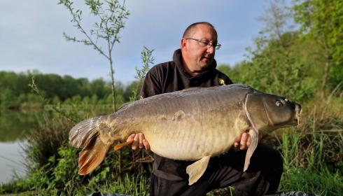 A 41 lb carp from Jonchery 8, Dave Pillman, May 2024