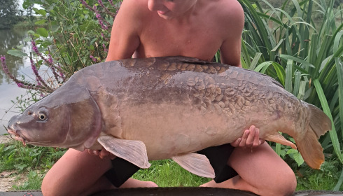 A 34 lb 10 oz fish from Jonchery 8, Mirror carp, Jul 2024