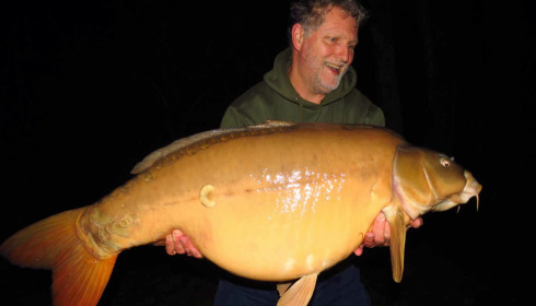 A 46 lb carp from Jonchery, Feb 2024