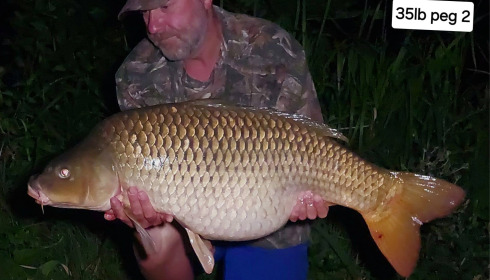A 35 lb carp from Jonchery, Jul 2025