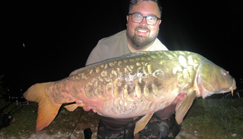 A 33 lb 7 oz carp from Jonchery, Callum Mobley, Jun 2025
