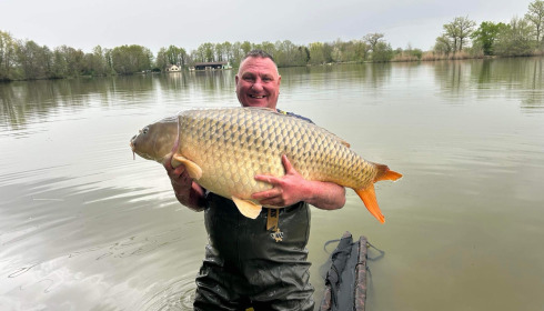 A 63 lb 9 oz carp from Jonchery, Jason Bailey, Apr 2024