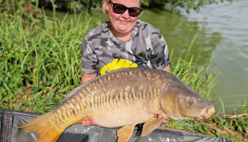 A 33 lb carp from Jonchery, Elizabeth Garrett, Sep 2023
