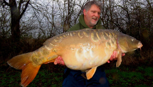 A 48 lb carp from Jonchery, Feb 2024