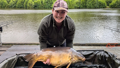 A 28 lb 8 oz carp from La Fonte, Sonia Houghton, Jul 2024