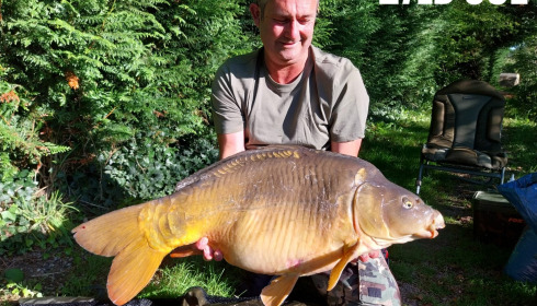 A 27 lb 8 oz carp from La Fonte, Graham Bromley, Sep 2024