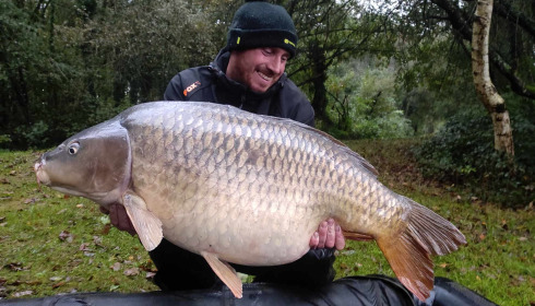 A 55 lb carp from Lakeview, Jan 2024
