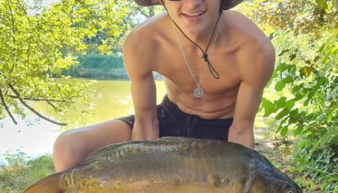 A 25 lb carp from Lakeview, Jan 2024