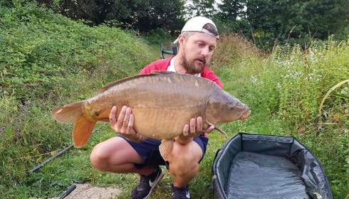 A 33 lb carp from Lakeview, Jan 2024