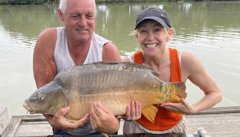 A 42 lb 3 oz fish from Landes, Needed some help from Tony, Sep 2023