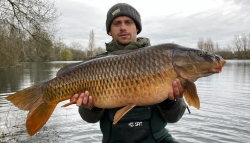 A 31 lb carp from Laroussi, Mar 2025