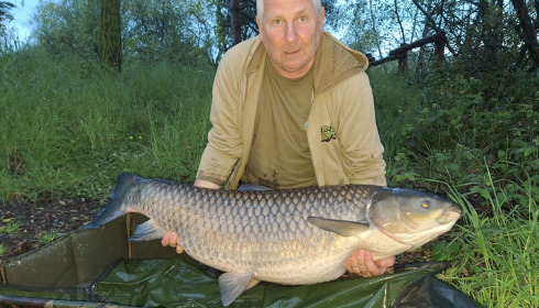 A 62 lb fish from Laroussi, Grass carp, Apr 2024