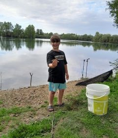 A carp from Laroussi, Rainbow perch, Aug 2023