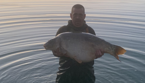 A 57 lb 8 oz carp from Lepinet North, Mark Till, Apr 2024