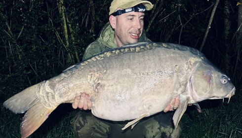 A 54 lb carp from Lepinet North, Dale Milne, May 2024