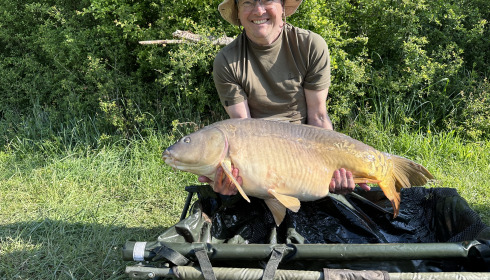 A 41 lb carp from Lepinet North, Gary Thorpe, Apr 2024