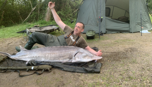 A sturgeon from Lepinet North, Mark Till, Apr 2024