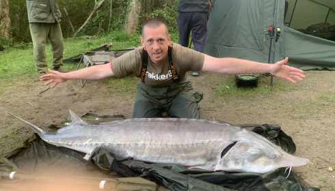 A sturgeon from Lepinet North, Mark Till, Apr 2024