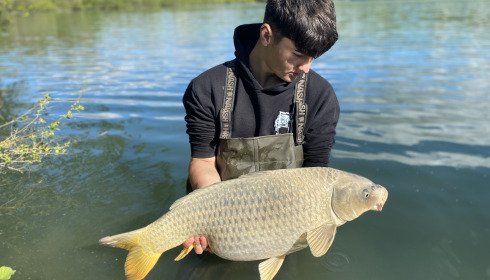 A 22 lb carp from Lepinet North, Harry Baxter, Apr 2024