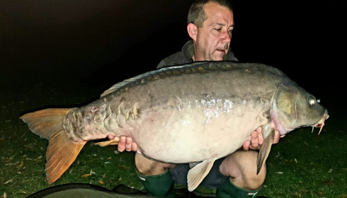 A 46 lb 11 oz carp from Lepinet North, Oct 2023