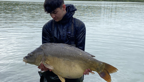 A 36 lb 2 oz carp from Lepinet North, Harry Baxter, Apr 2024