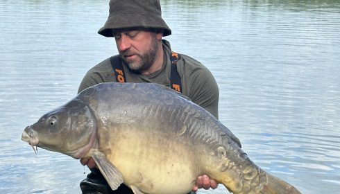 A 41 lb 10 oz fish from Lepinet South, Mirror carp, May 2025