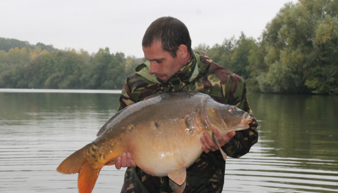 A 38 lb fish from Lepinet South, Mirror carp, Sep 2024