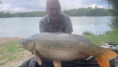 A 48 lb fish from Lepinet South, Common Carp, Aug 2025