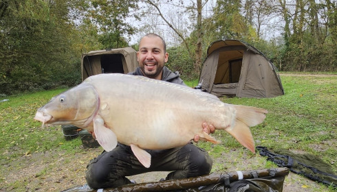 A 40 lb carp from Lepinet South, Chrisovalantis Themistocli, Oct 2024