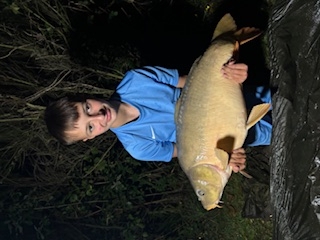 A 33 lb carp from Lillybelle, Connor Catlow, Aug 2025