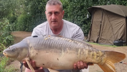 A 31 lb carp from Lillybelle, Warren Mulligan, Aug 2025