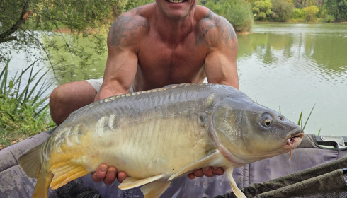 A 21 lb carp from Lillybelle, Dean Mulligan, Aug 2025