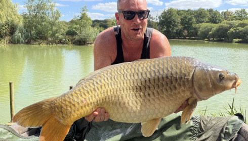 A 39 lb carp from Lillybelle, Mathew Mulligan, Aug 2025
