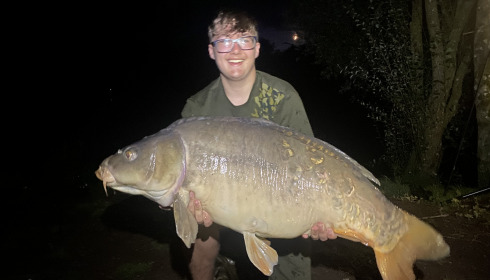 A 38 lb 8 oz carp from Lillypool, Riley Smith, Jul 2024