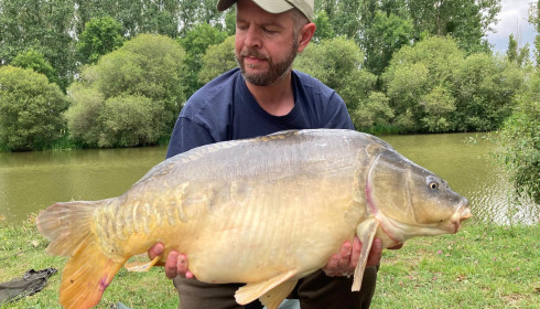 A 28 lb carp from Lillypool, May 2025