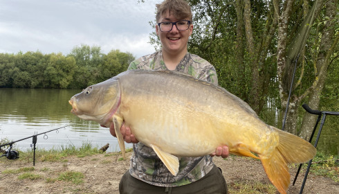 A 27 lb carp from Lillypool, Riley Smith, Jul 2024