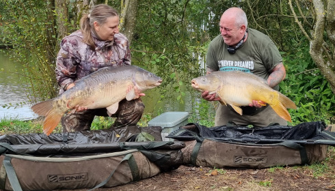 A 27 lb fish from Lillypool, Brace photo 27lb and 24lb, Sep 2024