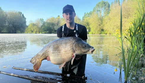 A 56 lb 4 oz carp from Lillypool, May 2023