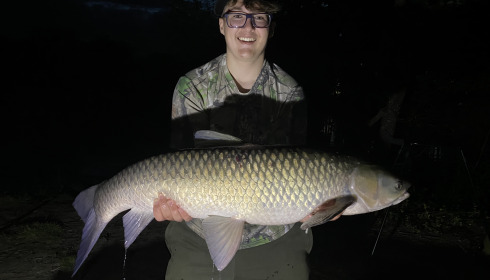 A 24 lb grass carp from Lillypool, Riley Smith, Jul 2024